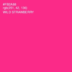 #FB2A88 - Wild Strawberry Color Image