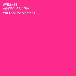 #FB2A8B - Wild Strawberry Color Image
