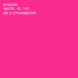 #FB2A8E - Wild Strawberry Color Image