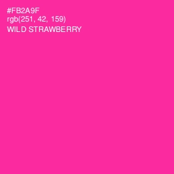#FB2A9F - Wild Strawberry Color Image