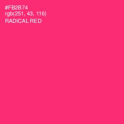 #FB2B74 - Radical Red Color Image