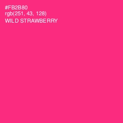 #FB2B80 - Wild Strawberry Color Image