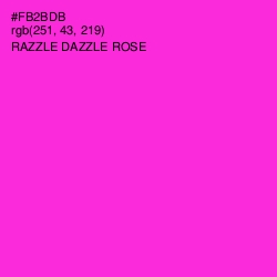 #FB2BDB - Razzle Dazzle Rose Color Image