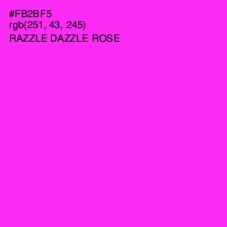 #FB2BF5 - Razzle Dazzle Rose Color Image