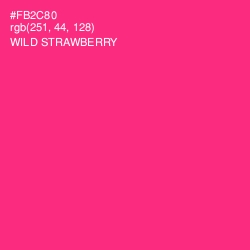 #FB2C80 - Wild Strawberry Color Image