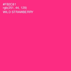 #FB2C81 - Wild Strawberry Color Image