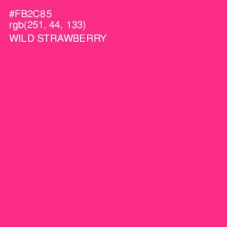 #FB2C85 - Wild Strawberry Color Image