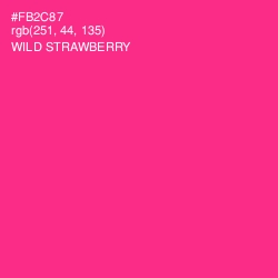 #FB2C87 - Wild Strawberry Color Image