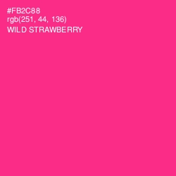 #FB2C88 - Wild Strawberry Color Image