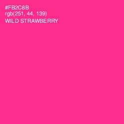 #FB2C8B - Wild Strawberry Color Image