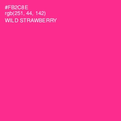 #FB2C8E - Wild Strawberry Color Image