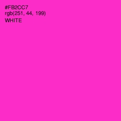 #FB2CC7 - Razzle Dazzle Rose Color Image