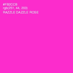 #FB2CCB - Razzle Dazzle Rose Color Image