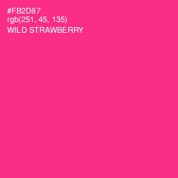 #FB2D87 - Wild Strawberry Color Image