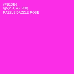 #FB2DE6 - Razzle Dazzle Rose Color Image