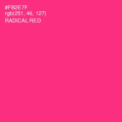 #FB2E7F - Radical Red Color Image