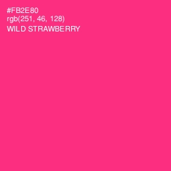 #FB2E80 - Wild Strawberry Color Image