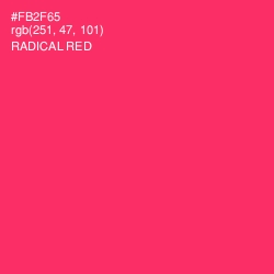 #FB2F65 - Radical Red Color Image