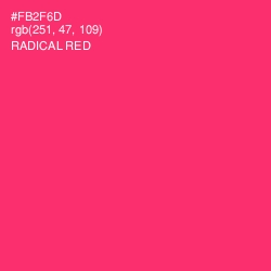 #FB2F6D - Radical Red Color Image