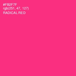 #FB2F7F - Radical Red Color Image