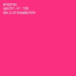 #FB2F80 - Wild Strawberry Color Image