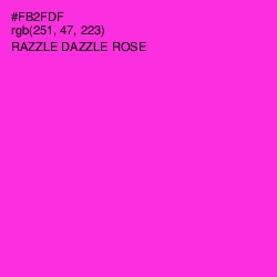 #FB2FDF - Razzle Dazzle Rose Color Image