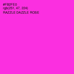 #FB2FE0 - Razzle Dazzle Rose Color Image