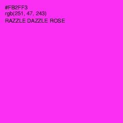 #FB2FF3 - Razzle Dazzle Rose Color Image