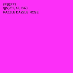 #FB2FF7 - Razzle Dazzle Rose Color Image