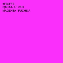 #FB2FFB - Magenta / Fuchsia Color Image