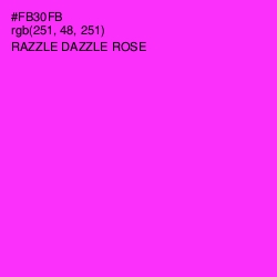 #FB30FB - Razzle Dazzle Rose Color Image