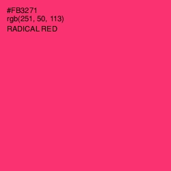 #FB3271 - Radical Red Color Image