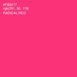 #FB3277 - Radical Red Color Image