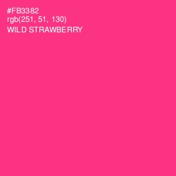 #FB3382 - Wild Strawberry Color Image