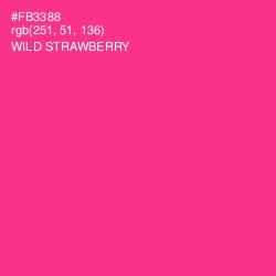 #FB3388 - Wild Strawberry Color Image