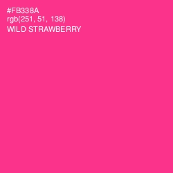 #FB338A - Wild Strawberry Color Image