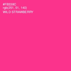 #FB338C - Wild Strawberry Color Image