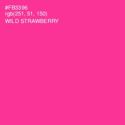 #FB3396 - Wild Strawberry Color Image