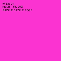#FB33D1 - Razzle Dazzle Rose Color Image