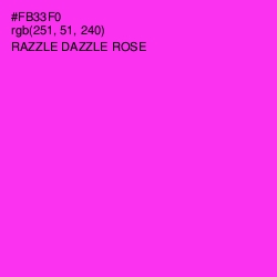 #FB33F0 - Razzle Dazzle Rose Color Image