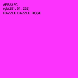 #FB33FC - Razzle Dazzle Rose Color Image