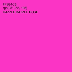#FB34C6 - Razzle Dazzle Rose Color Image