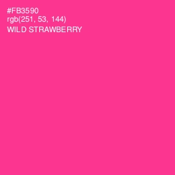 #FB3590 - Wild Strawberry Color Image