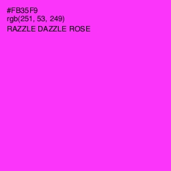 #FB35F9 - Razzle Dazzle Rose Color Image