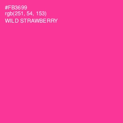 #FB3699 - Wild Strawberry Color Image