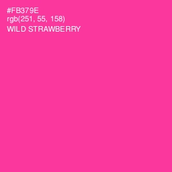 #FB379E - Wild Strawberry Color Image