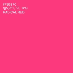 #FB397C - Radical Red Color Image