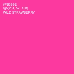 #FB399E - Wild Strawberry Color Image