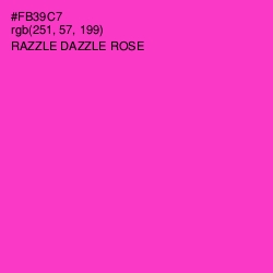 #FB39C7 - Razzle Dazzle Rose Color Image