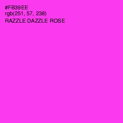 #FB39EE - Razzle Dazzle Rose Color Image
